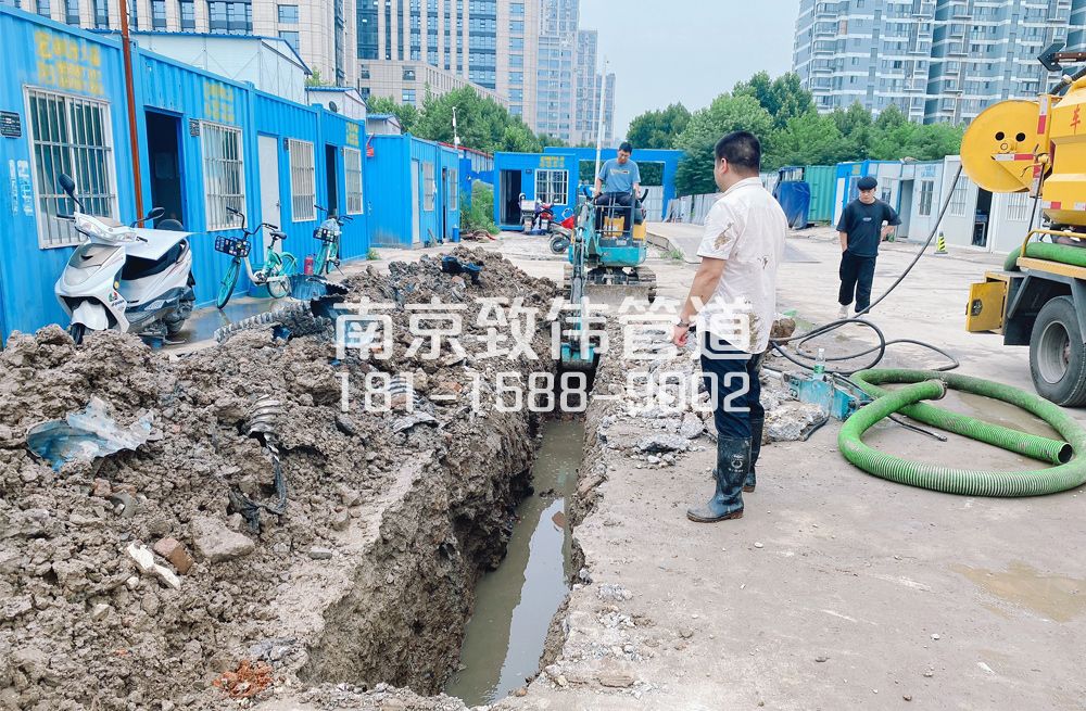 329王子楼管道置换开挖